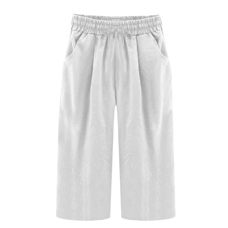 Classic Mid-Rise Cotton Capris
