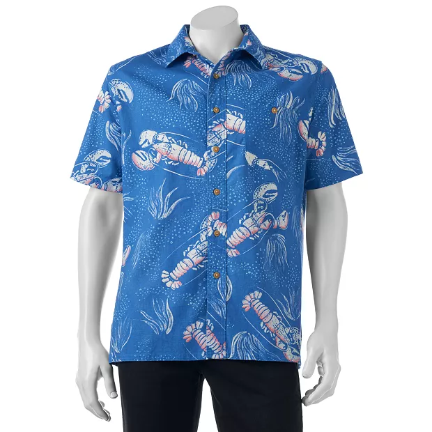 Croft & Barrow Short Sleeve Casual Hawaiian Shirt