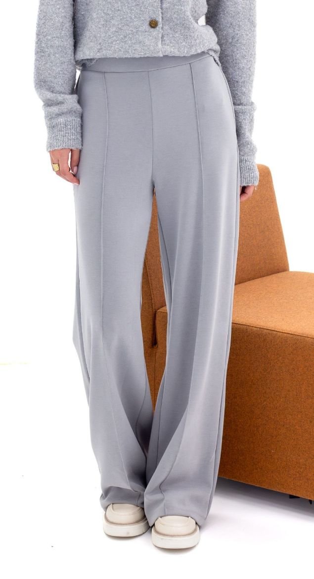 Wide Leg Pull-On Trousers